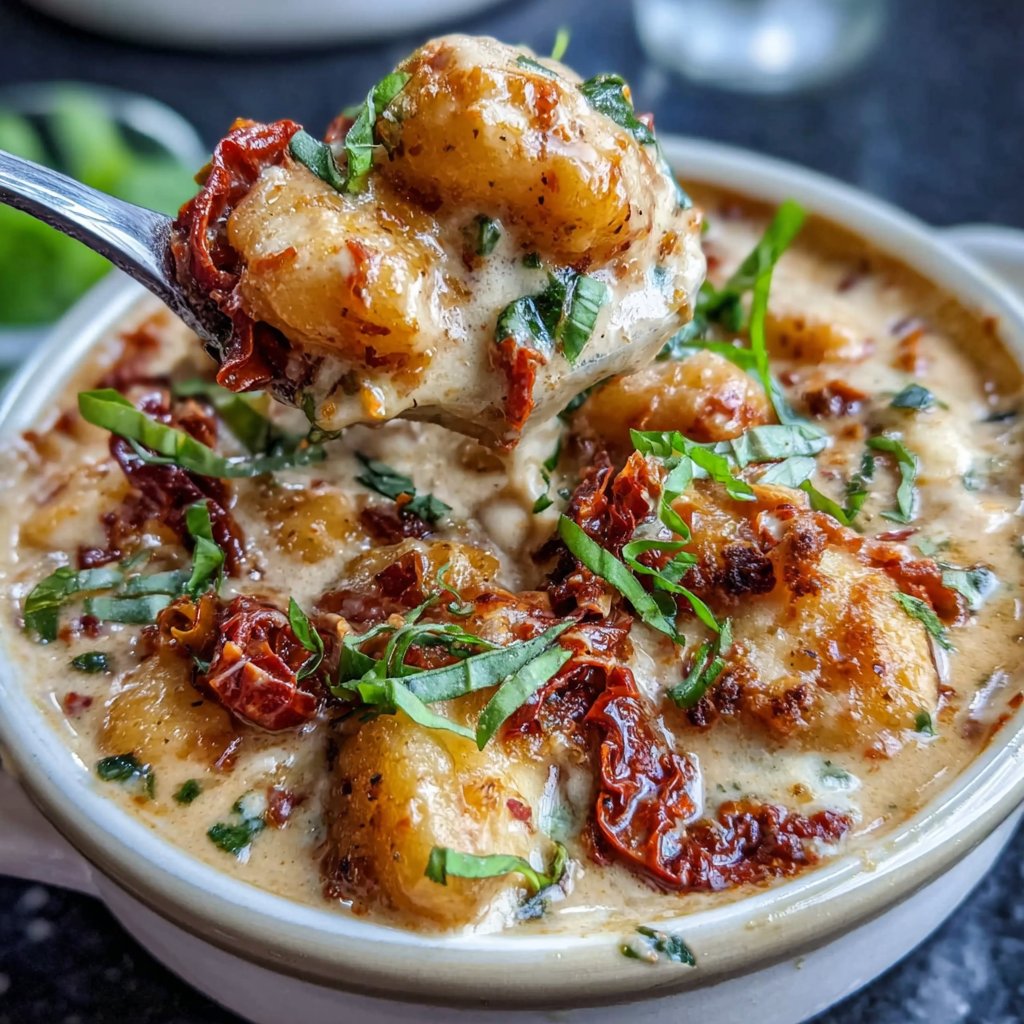Dairy Free Sun Dried Tomato Gnocchi Soup