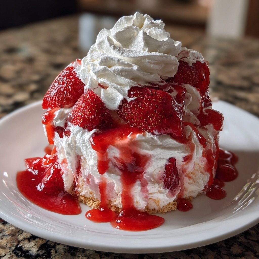 Strawberry Cheesecake Fluff Dessert