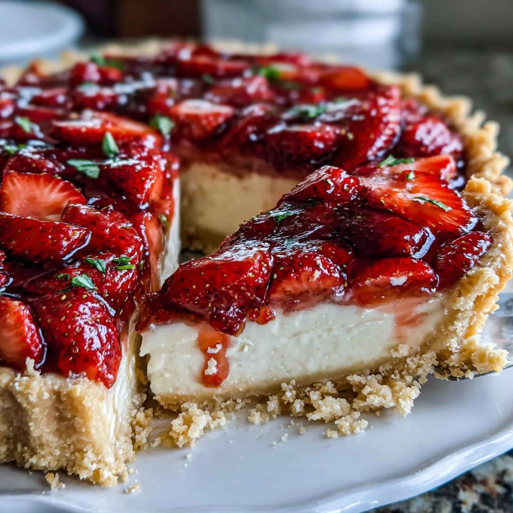 Zesty Lemon Strawberry Tart