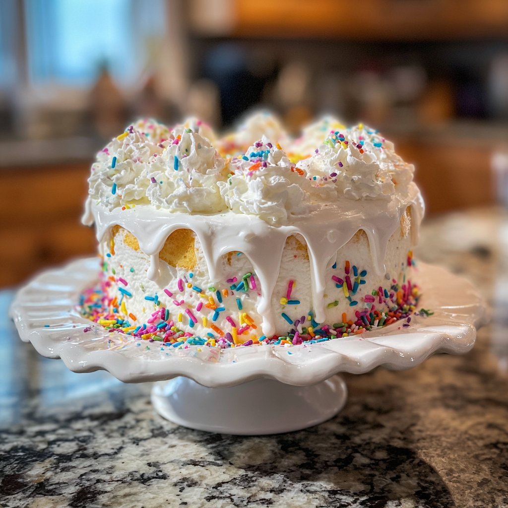 Jellycat Birthday Cake with Whipped Cream Frosting