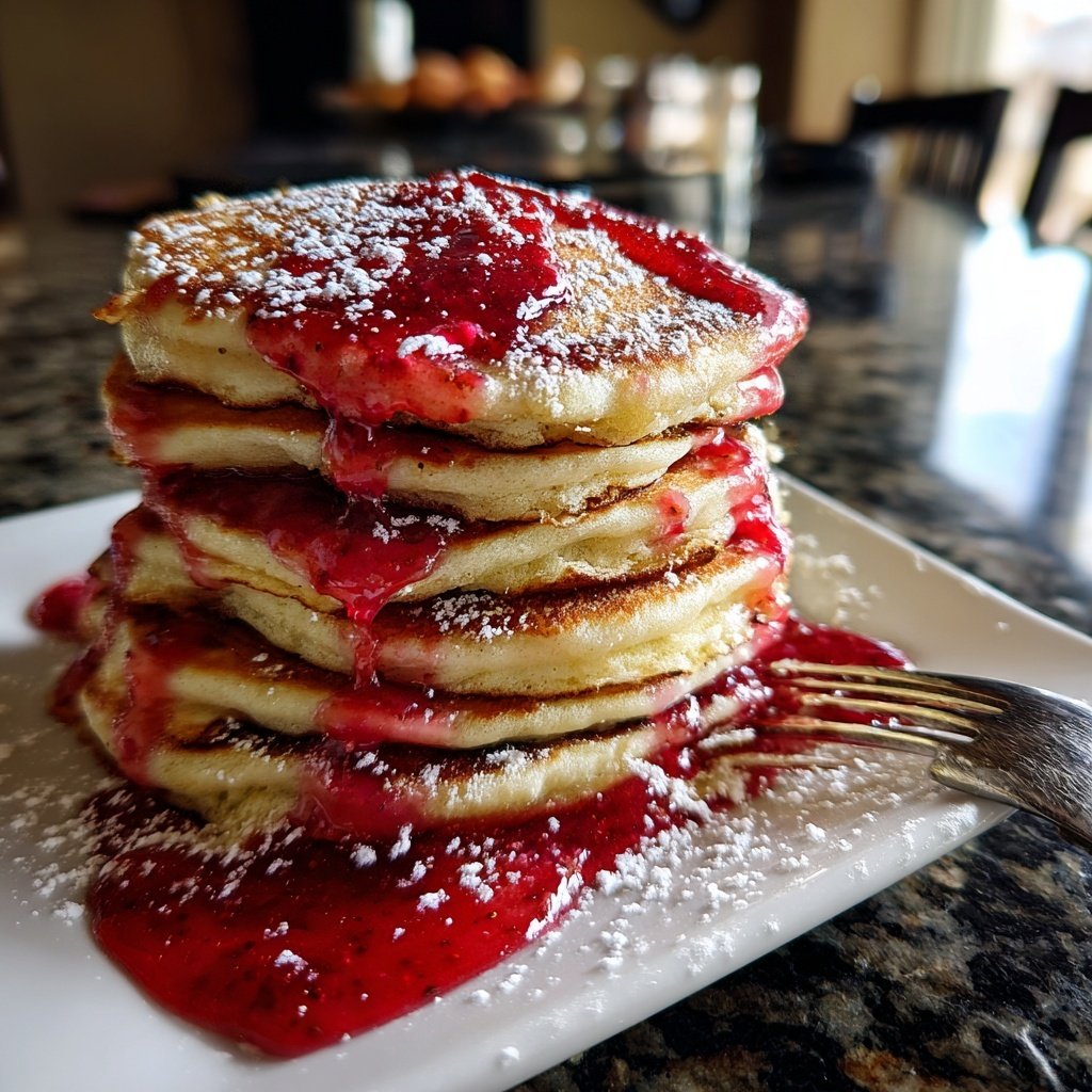 Whole Wheat Strawberry Pancakes