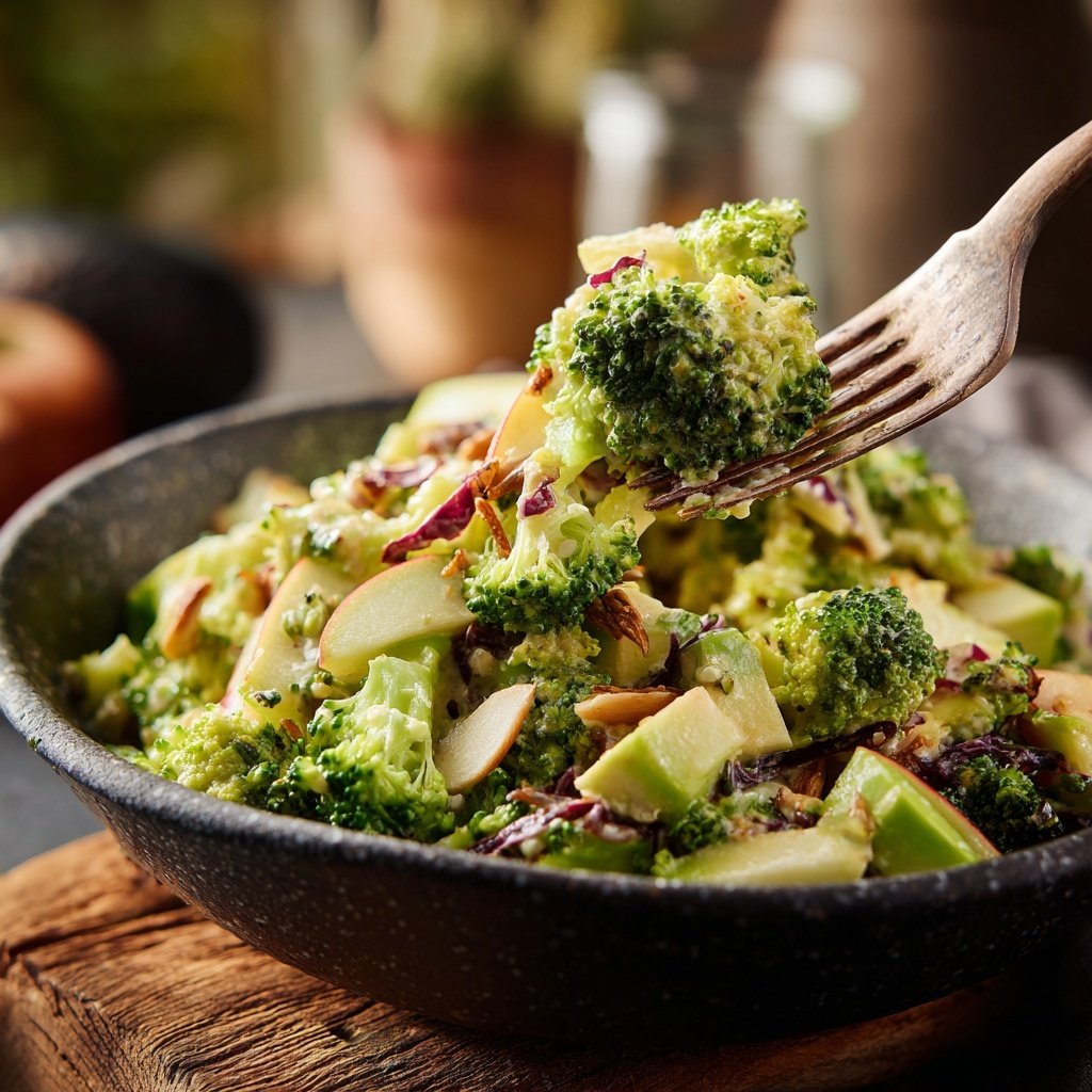 Broccoli Apple Salad with Avocado