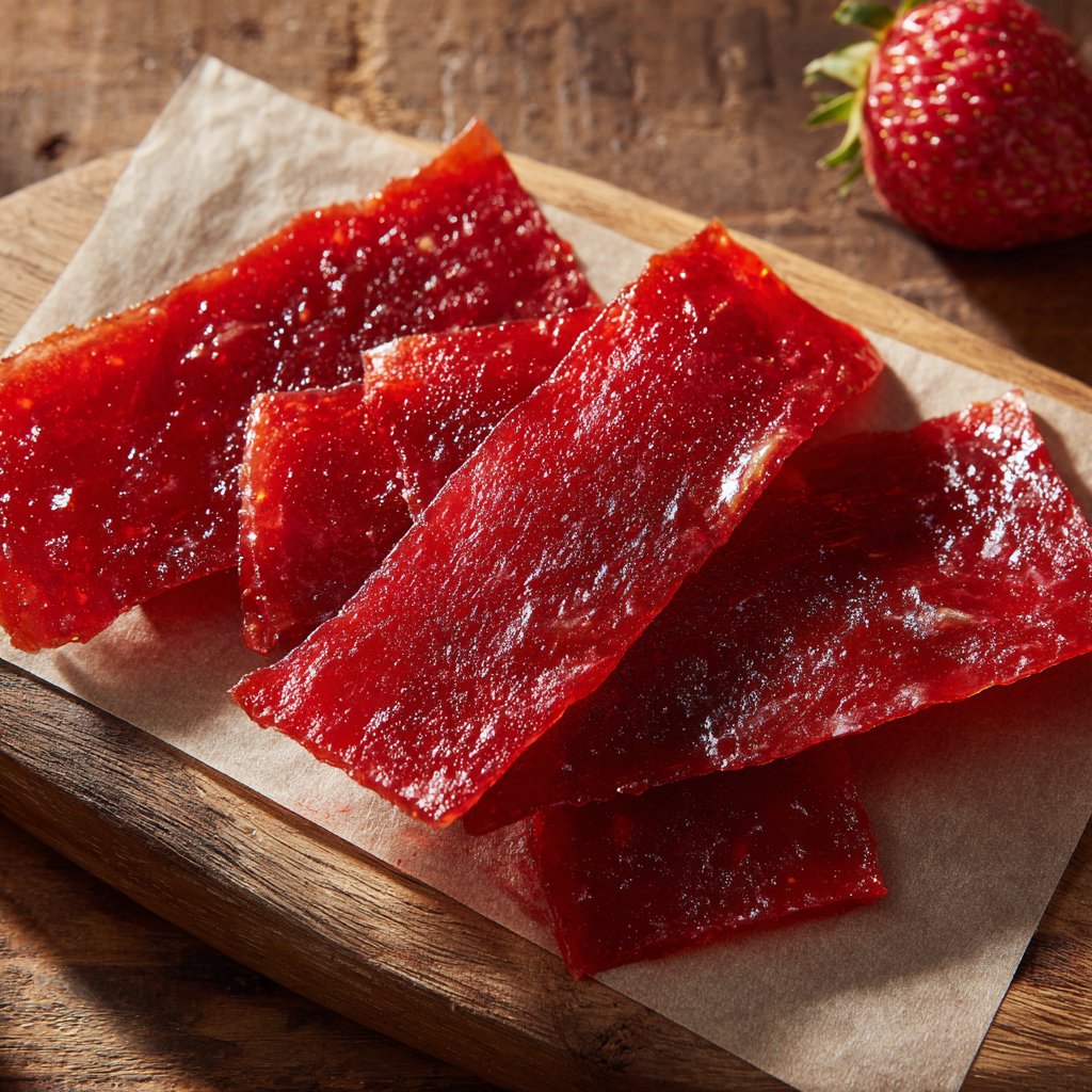 Homemade Strawberry Fruit Leather