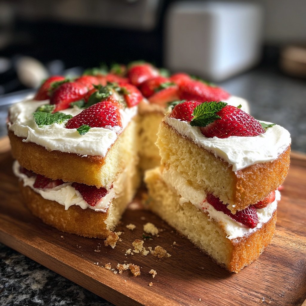 Dessert Vanilla Sponge Cake