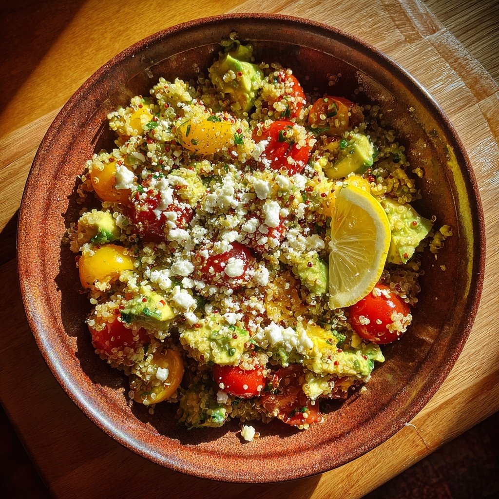 Healthy Avocado Quinoa Salad