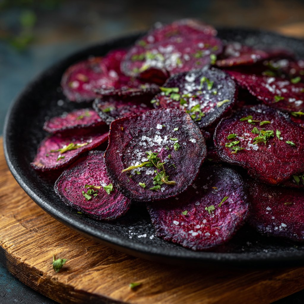 Homemade Beetroot Chips Surprise