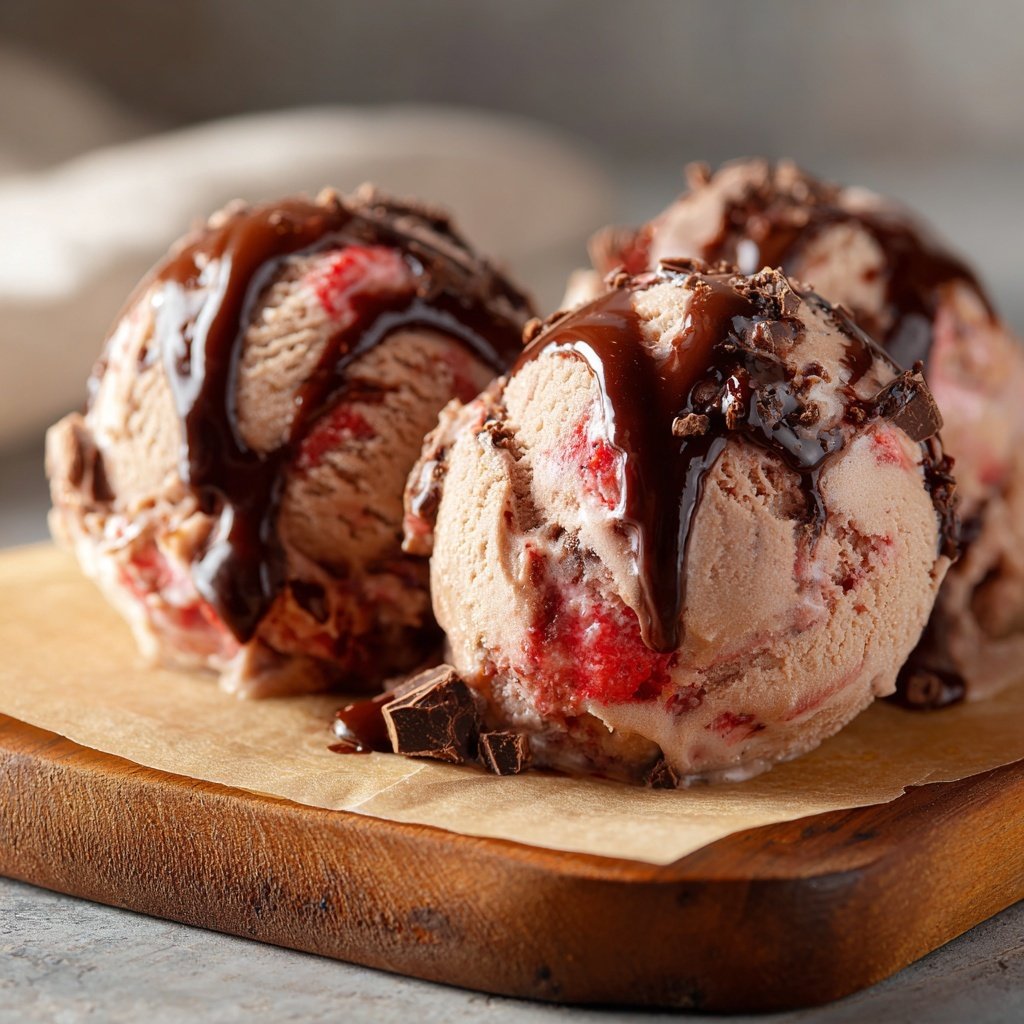 Chocolate Strawberry Ice Cream Delight