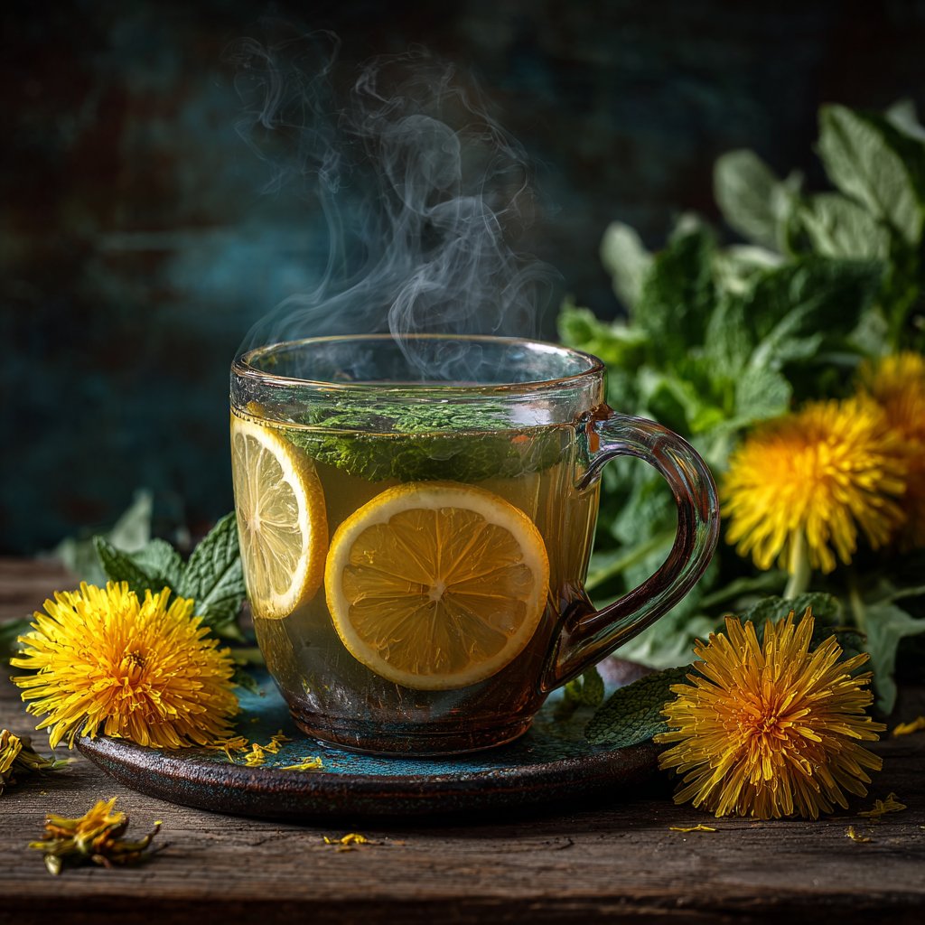 Refreshing Dandelion Herbal Infusion