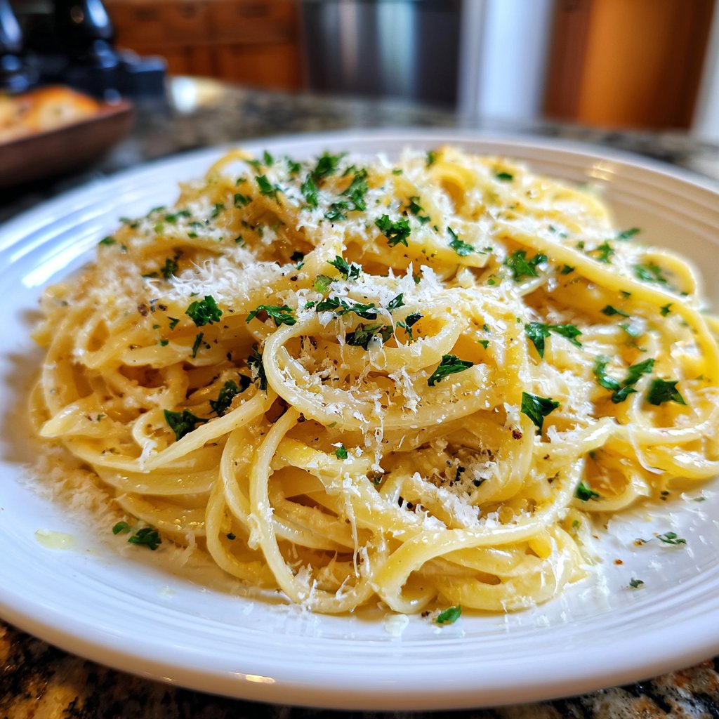 One Pot Creamy Garlic Pasta