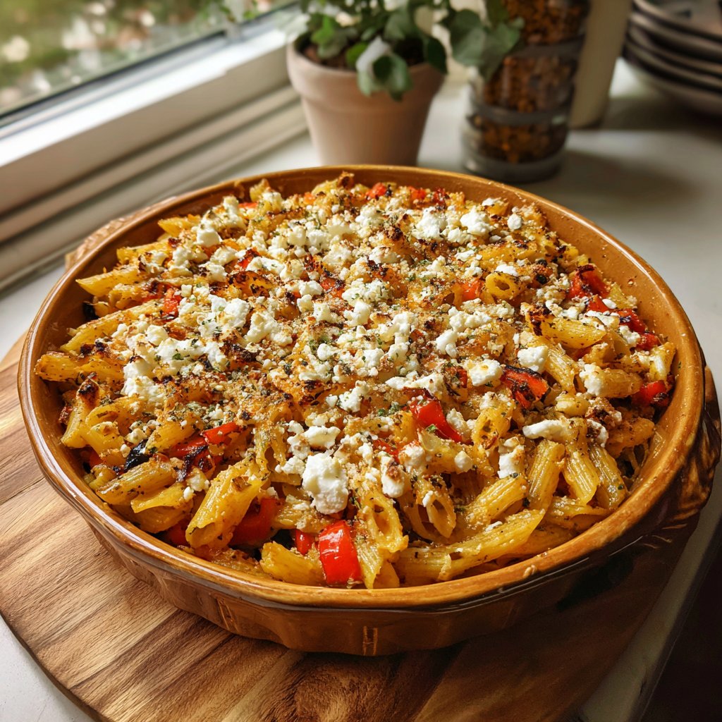 Oven-Roasted Mediterranean Pasta
