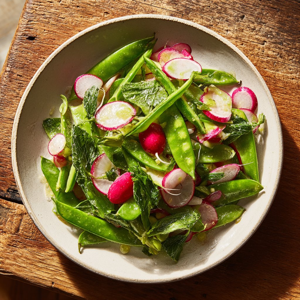 Sugar Snap Pea and Radish Salad