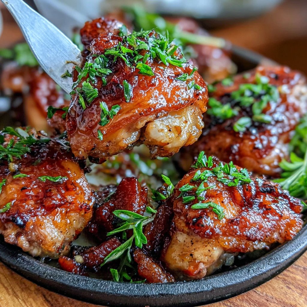 Honey Soy Glazed Chicken Thighs
